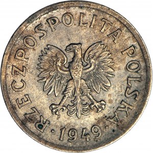 10 halierov 1949, meďnatý nikel, cca mincový