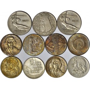 10 złotych 1964-65-67-68-71-70-71-72-73, zestaw 10 szt.