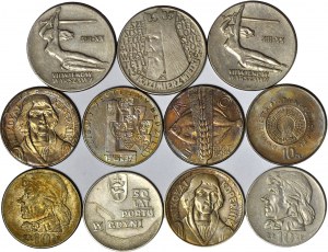 10 złotych 1964-65-67-68-71-70-71-72-73, zestaw 10 szt.