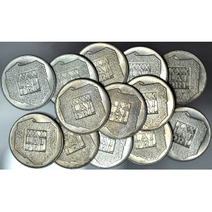 200 Gold 1974, XXX YEARS OF PRL, silver, set of 13 pieces.