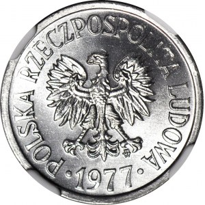 20 pennies 1977, minted