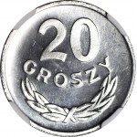 20 grošov 1985, mincová, čerstvá známka