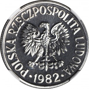 50 groszy 1982, nakład 5 tys., LUSTRZANE