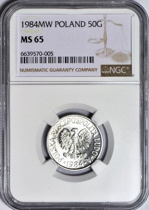 50 pennies 1984, minted