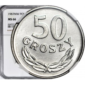 50 grošů 1987, mincovna