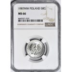 50 grošů 1987, mincovna