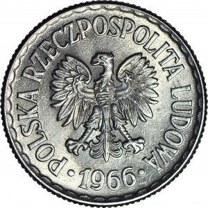 1 zlotý 1966, mincovňa
