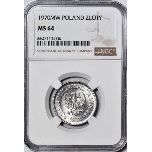 1 złoty 1970, mennicze