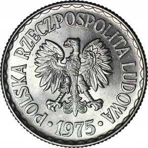 1 zlato 1975, neoznačené, mincovňa