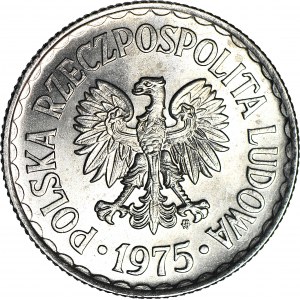 1 Gold 1975, mit Zeichen, geprägt