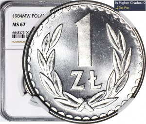 1 złoty 1984, mennicze, wyśmienite