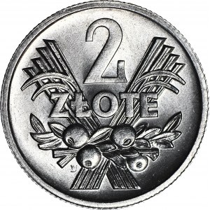 2 złote 1972, Jagody, mennicze