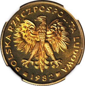 2 gold 1982, mintage of 5,000, LUSTERED