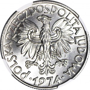 5 złotych 1974, Rybak, menniczy