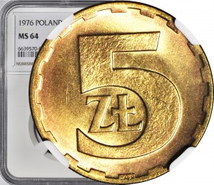 5 złotych 1976, mennicze