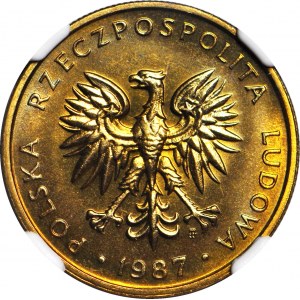 5 gold 1987, mint