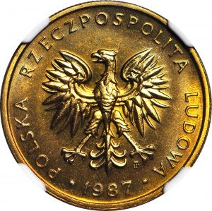 5 Gold 1987, postfrisch