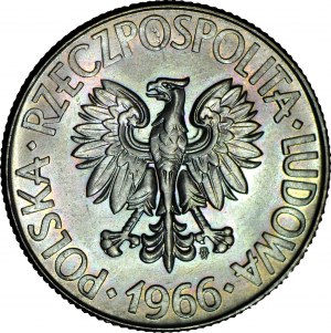10 zloty 1966 Kościuszko grande, conteggio più basso, conteggio