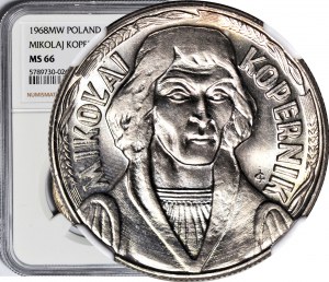 10 Zloty 1968, Nikolaus Kopernikus, Münze