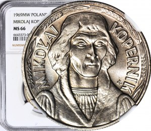 10 zlotých 1969, Mikuláš Koperník, mincovna