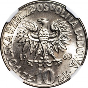 10 zloty 1969, Nicolaus Copernicus, monnaie frappée