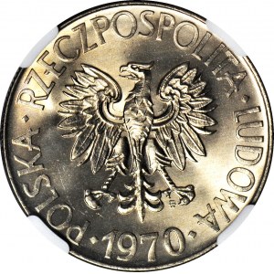 10 zloty 1970, Tadeusz Kościuszko, frappe de la monnaie