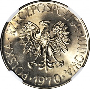 10 Zloty 1970, Tadeusz Kościuszko, Münze