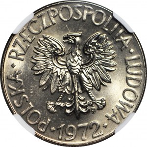 10 Zloty 1972, Tadeusz Kościuszko, Münze