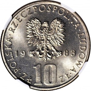 10 zlotých 1983, Boleslav Prus, mincovňa
