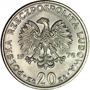 20 zlotých 1976, Nowotko, neznačeno, mincovna