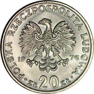 20 zlotých 1976, Nowotko, neznačeno, mincovna