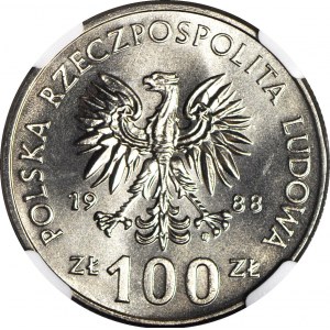 100 gold 1988 Jadwiga, mint
