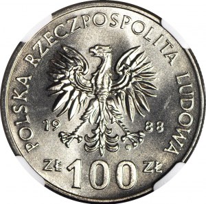 100 gold 1988 Jadwiga, mint