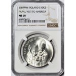 10.000 złotych 1987, Jan Paweł II, Wizyta w Ameryce, , pierwszy raz na Onebid MS68!!!