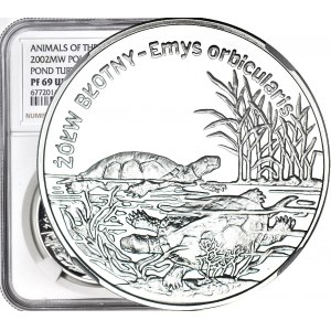 20 Gold 2002 - Mud turtle, NGC PF69 ULTRA CAMEO