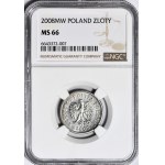 1 zloty 2008 MW, Warsaw, mint