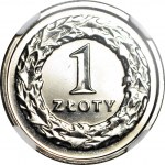 1 zloty 2010 MW, Warsaw, mint