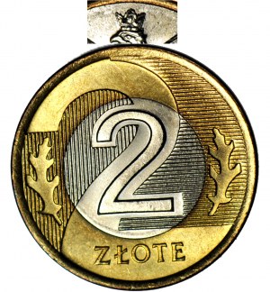 RR-, 2 Zlato 1995, mincovna, ŠIROKÁ KORUNA ORLA