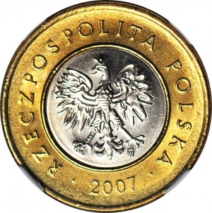 2 zlaté 2007 MW, Varšava, mincovna