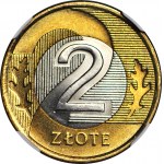 2 zlaté 2007 MW, Varšava, mincovna