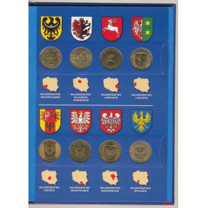 2 goldene GN, Wappen von 16 Provinzen auf Münzspange mit zwei