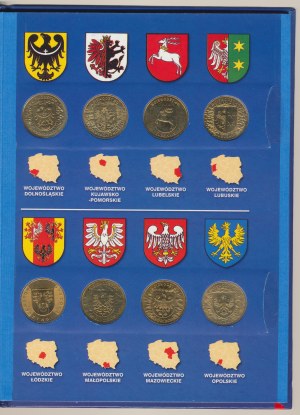 2 GN or, armoiries de 16 provinces sur pièces de monnaie fermoir avec deux