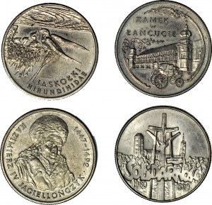 Zestaw trzech monet 20.000 złotych 1993, ok. mennicze egzemplarze