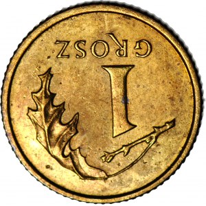 R-, 1 Penny 2000, mincovní destrukce, REVERSE 180 stupňů