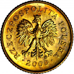 R-, 1 Penny 2000, postfrisch vernichtet, REVERSE 180 Grad