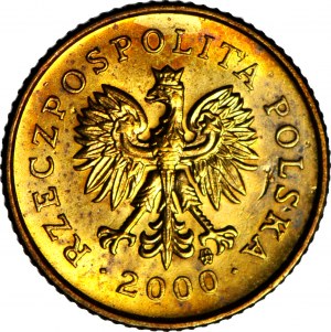 R-, 1 Penny 2000, postfrisch vernichtet, REVERSE 180 Grad