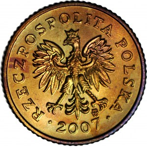 RR-, 1 Penny 2007 mincovna zničit, REFLECT 190 stupňů