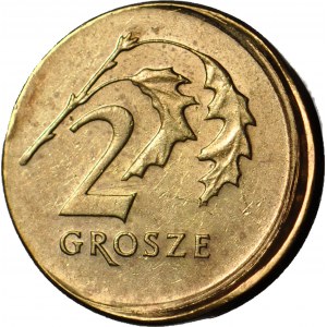 R-, 2 pennies 2005, DESTRUKT, minting shift