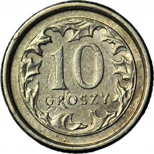 RRR-, 10 Pfennige 2000, DESTRUKT - breites Datum