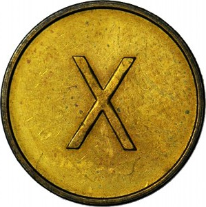 R-, 1 penny 1990, SAMPLE OF THE THREAT X